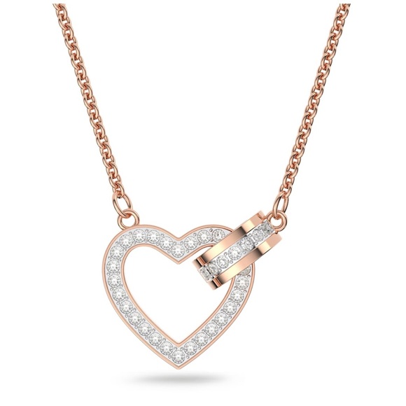 Genuine Swarovski Lovely Heart Necklace - Picture 1 of 8
